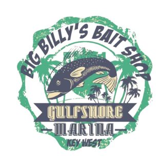 Vinyltryck Big Billys bait shop