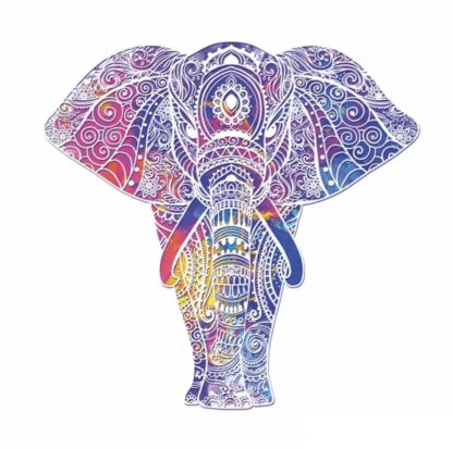 Vinyltryck Elefant mandala 23x23
