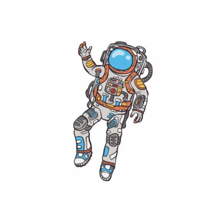 Vinyltryck Astronaut 8x14