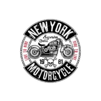 Vinyltryck new york motorcycle 12x13