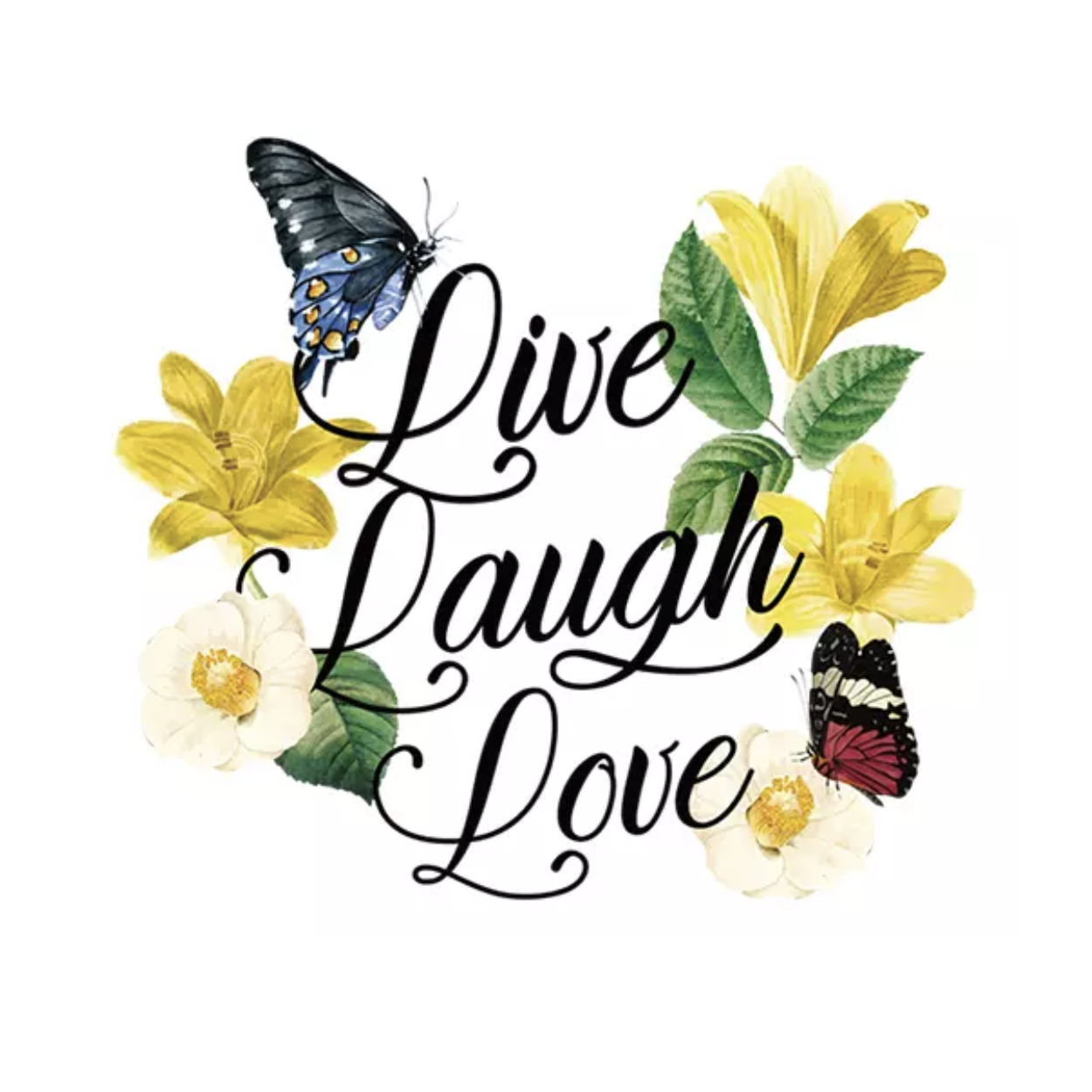 Vinyltryck live laugh love 21x18 Vinyltryck live laugh love 21x18